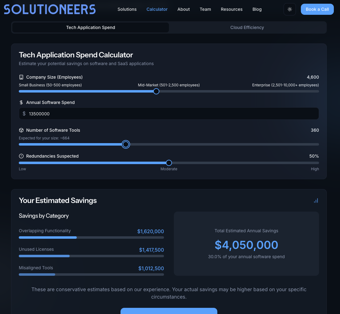 Cover image for Uncover Hidden Savings with Our Tech Stack Savings Calculator