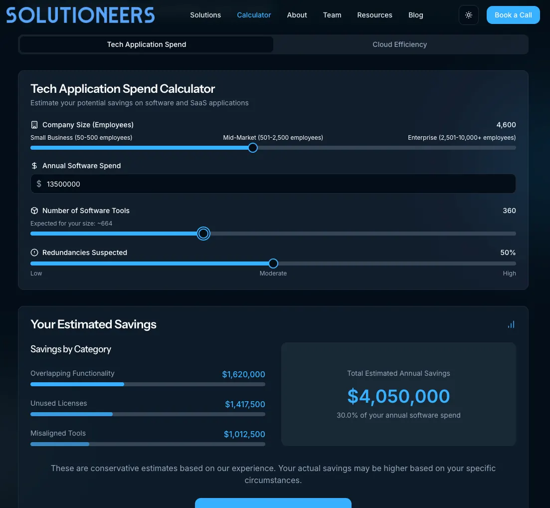 Cover image for Uncover Hidden Savings with Our Tech Stack Savings Calculator